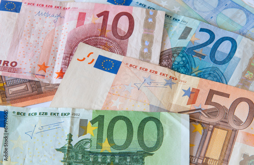 Photo: Euro money notes Euro money notes