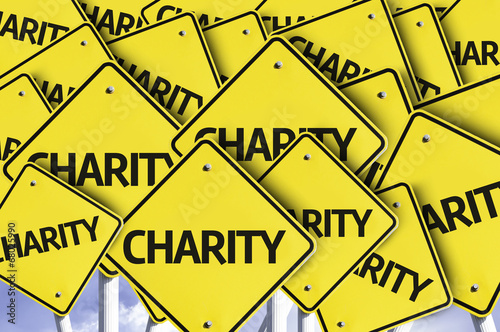 Photo: Charity written on multiple road sign Charity written on multiple road sign
