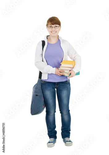 Photo: student isolated student isolated