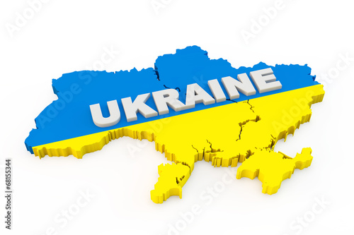Illustration: Ukraine map Ukraine map