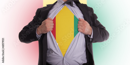 Photo: Businessman with Guinea flag t-shirt Businessman with Guinea flag t-shirt
