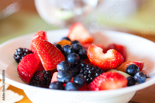 Photo: Breakfast with fresh fruits Breakfast with fresh fruits