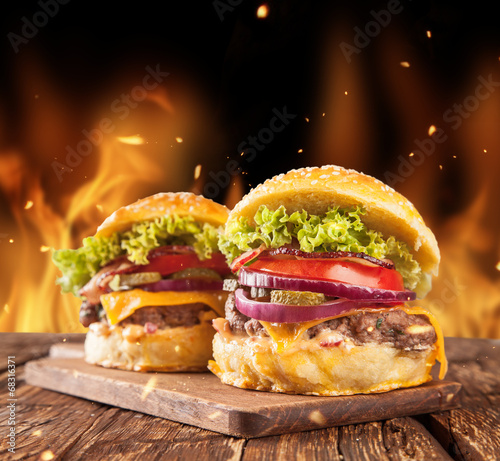 Photo: Delicious hamburgers Delicious hamburgers