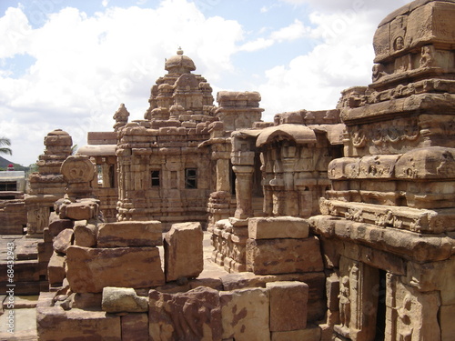Photo: group of stone carved temples at UNESCO site of Pattadkal group of stone carved temples at UNESCO site of Pattadkal