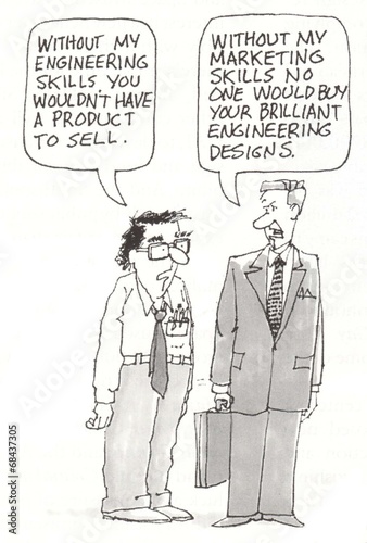 Illustration: Engineering AND Marketing Brilliance Engineering AND Marketing Brilliance