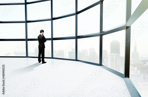 Photo: businessman thinking businessman thinking