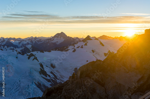 Photo: Snowy mountains Snowy mountains