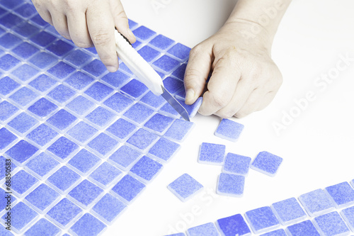 Photo: Cut tiles Cut tiles
