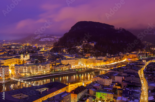 Photo: Salzburg Austria at night Salzburg Austria at night