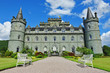 Inveraray castle front view Inveraray castle front view