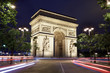 Arc de Triomphe in Paris at night Arc de Triomphe in Paris at night