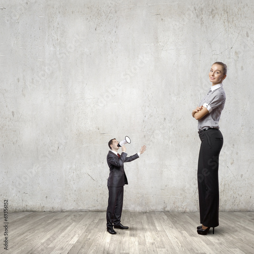 Photo: Subordination concept Subordination concept