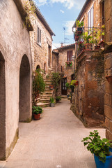 Nooks and crannies in the Tuscan town, Italy