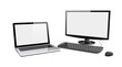 Desktop pc and laptop Desktop pc and laptop