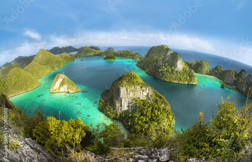 Wayag Islands of Raja Ampat (Fish eye Version)