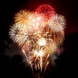 Beautiful Golden Fireworks Display