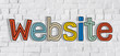 The Word Webiste on a Brick Wall The Word Webiste on a Brick Wall