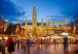 Rathaus and Christmas market in Vienna Rathaus and Christmas market in Vienna