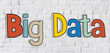 Big Data and Brick Wall in the Background Big Data and Brick Wall in the Background
