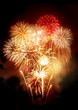 Beautiful Golden Fireworks Display
