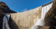 Dam of Contra Verzasca, spectacular waterfalls Dam of Contra Verzasca, spectacular waterfalls