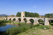 Medieval bridge over a river Medieval bridge over a river