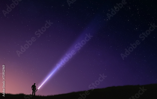 Night sky flash light