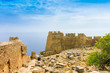 fortification walls of Lindos Acropolis fortification walls of Lindos Acropolis