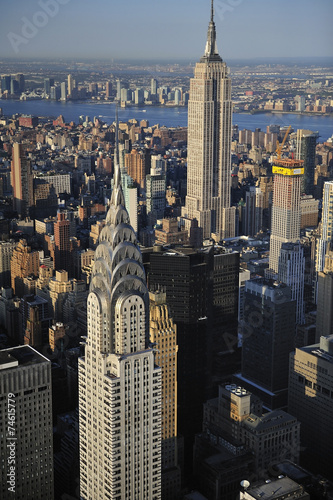  Aerial view of New York skyline