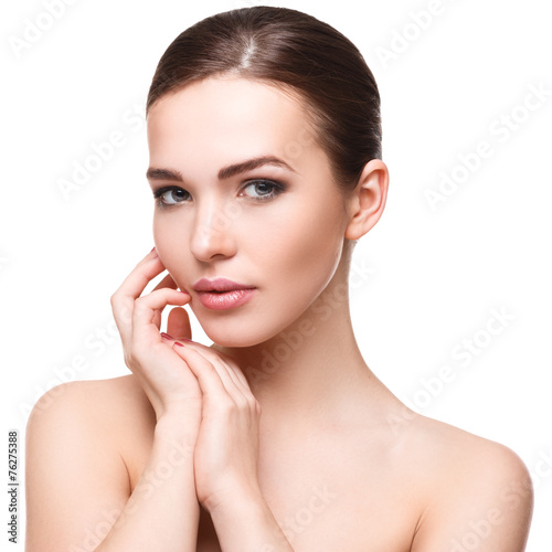 Woman with beautiful face