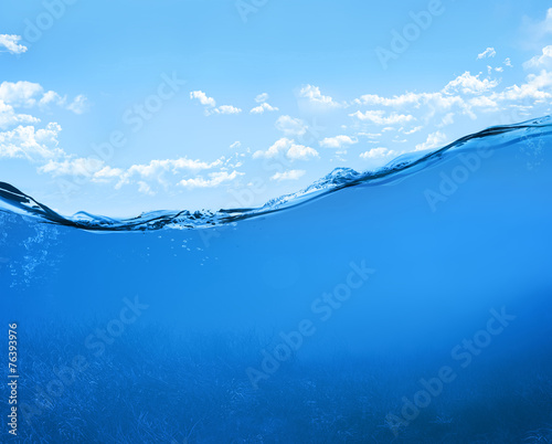 Fototapeta blue tropical water