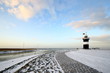 Leuchtturm Kleiner Preuße im Winter - Nordseeküste Leuchtturm Kleiner Preuße im Winter - Nordseeküste