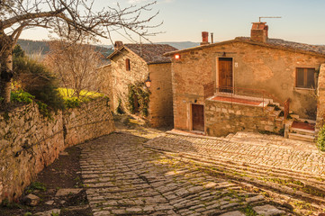 Old and abandoned town in Italy