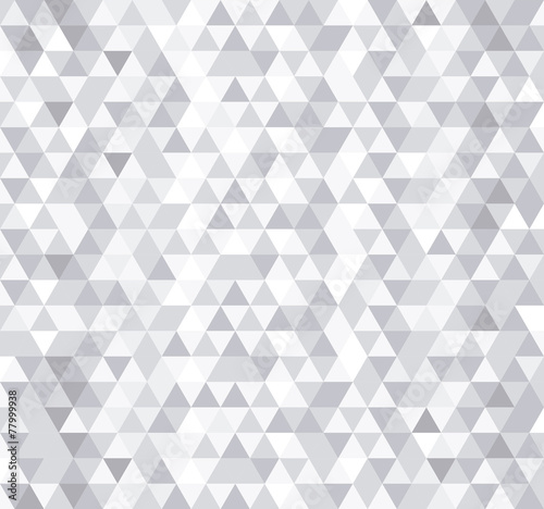 White triangle tiles seamless pattern, vector background.