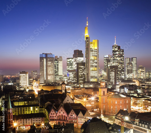 Frankfurt city skyline