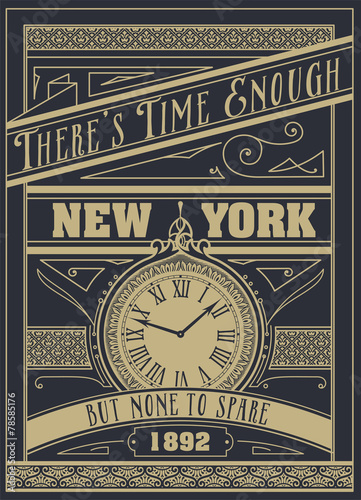  Quote Typographical Background, vector design. "There's time eno