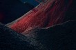 Heaps of coal in the red light Heaps of coal in the red light