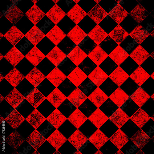 Fototapeta grunge red checkered