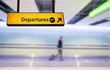 Flight, arrival and departure board at the airport Flight, arrival and departure board at the airport