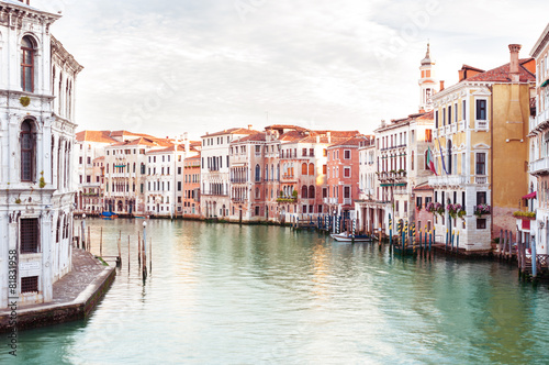 Cityscape Grand canal in Venice, Italy.