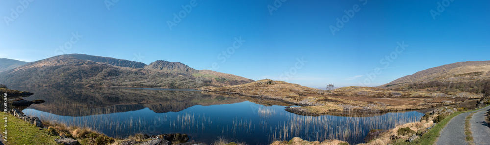 Panoramic view landscape Gleninchaquin Park