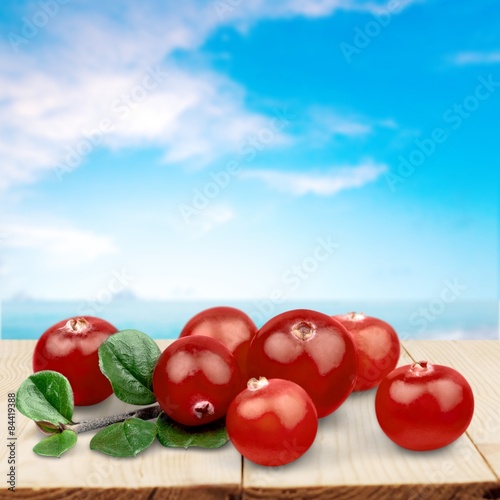 Cranberry, Fruit, Isolated.