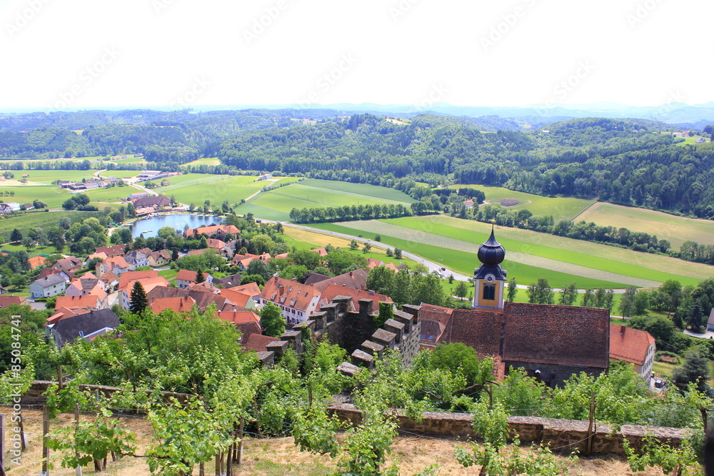 Panorama der Gemeinde Riegersburg in der Steiermark