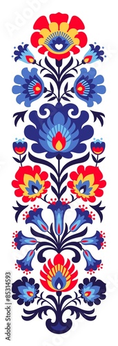  Polish folk flowers papercut