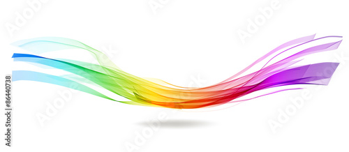 Fototapeta Abstract colorful background with wave
