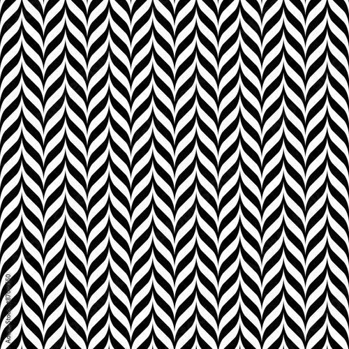 Fototapeta Black and white vintage pattern seamless illustration
