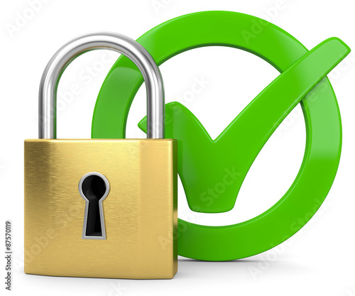 3d Schloss Sicherheit perfekter Schutz