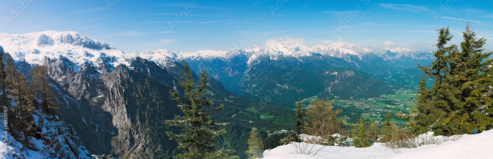 landscape with mountains