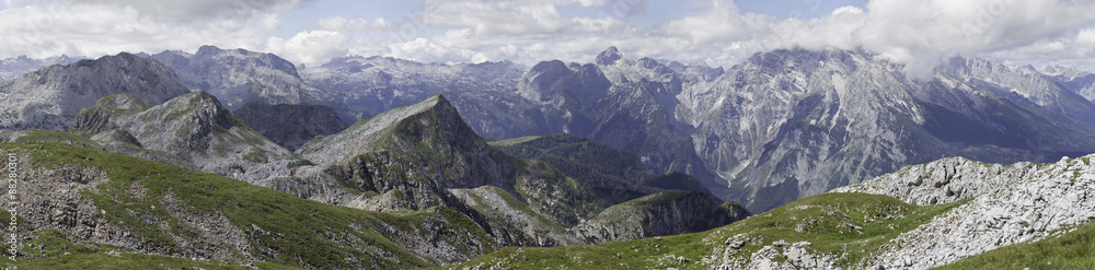 Panorama mit Watzmann Massiv