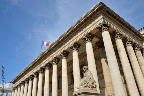 Plakat Palais Brongniart, siedziba Giełdy Papierów Wartościowych w Paryżu - giełda paryska we Francji
